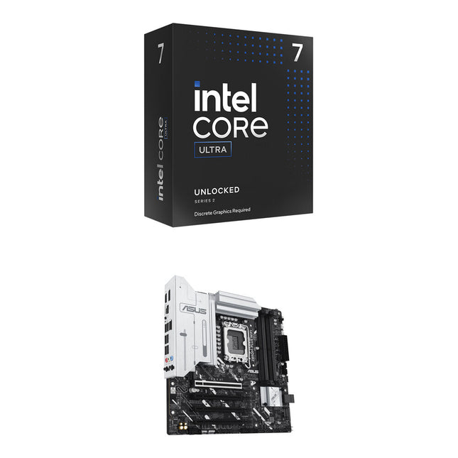 Kit Procesador Intel Core Ultra 7 265KF 20 Núcleos 3.9 GHz y Placa ASUS PRIME Z890M-PLUS WIFI M-ATX