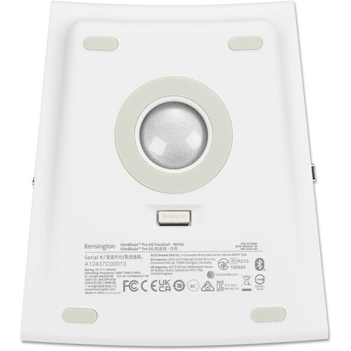 Kensington SlimBlade Pro EQ Trackball inalámbrico Bluetooth 1600 dpi 8 botones programables