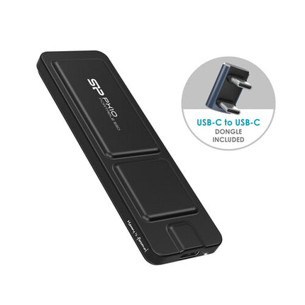 Silicon Power PX10 Plus Gen 2 SSD portátil 1TB 1050MB/s USB-C negro