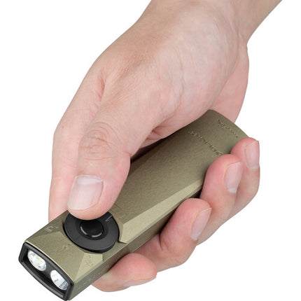 Olight Arkfeld Ultra Linterna con Láser Verde 1400 Lúmenes Luz UV 900mW Cable USB Magnético
