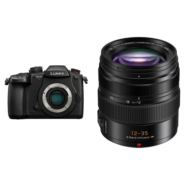 Panasonic LUMIX GH5 II Cámara sin Espejo 20.3MP 4K 60p con Lente 12-35mm f/2.8
