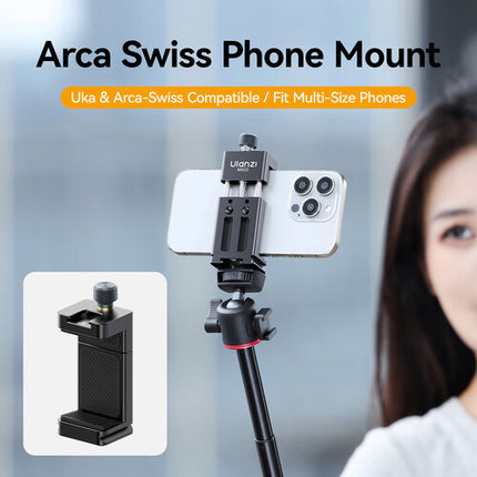 Ulanzi MA33 Soporte para teléfono Arca-Type para Smartphones 2.4 a 3.7 pulgadas