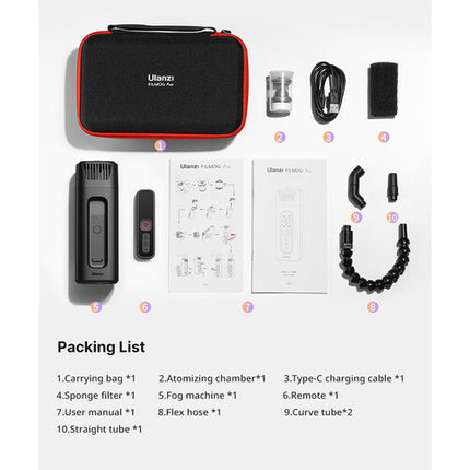 Ulanzi FM01 FILMOG Ace Máquina de Humo Portátil Pantalla Color USB-C