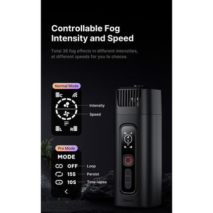 Ulanzi FM01 FILMOG Ace Máquina de Humo Portátil Pantalla Color USB-C
