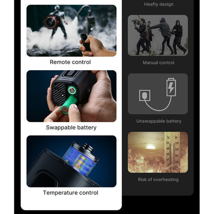 Ulanzi FM01 FILMOG Ace Máquina de Humo Portátil Pantalla Color USB-C