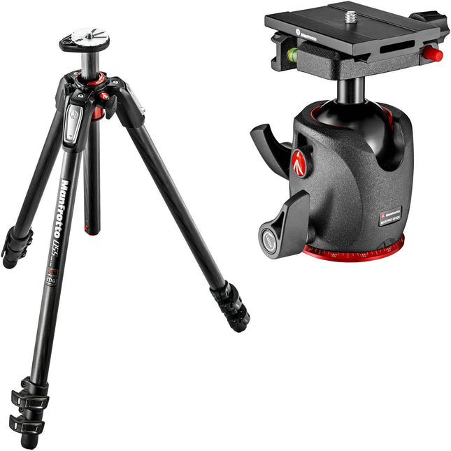 Manfrotto MT055CXPRO3 Trípode de Fibra de Carbono 67 Pulgadas Carga 20 kg con Cabezal de Bola de Magnesio XPRO