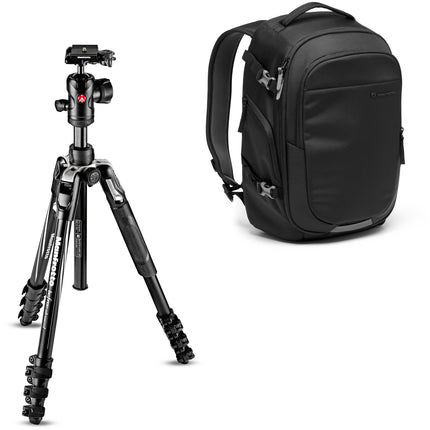 Manfrotto Befree Advanced trípode de aluminio 59.1" carga 9 kg con mochila 17L