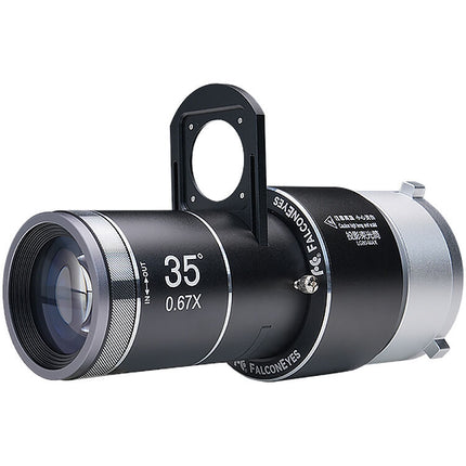 Falcon Eyes LG80-MAX Snoot con Lente Óptico Ángulo 35° y Filtros de Color
