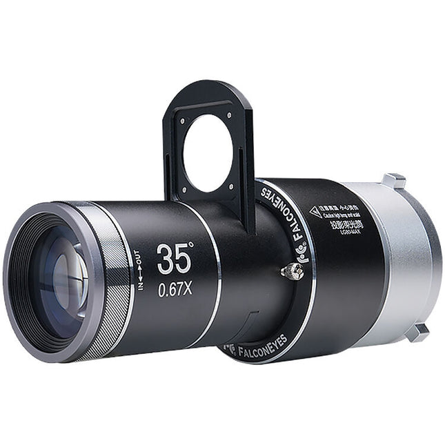 Falcon Eyes LG80-MAX Snoot con Lente Óptico Ángulo 35° y Filtros de Color