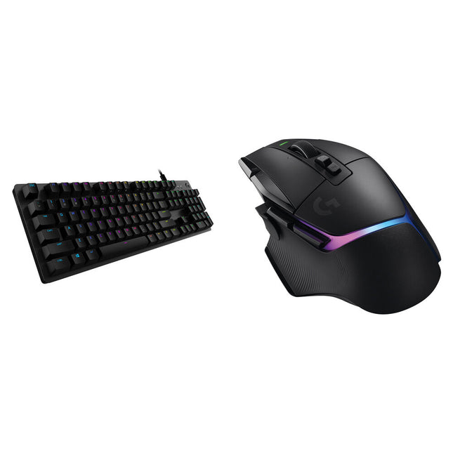 Logitech G G512 LIGHTSYNC Teclado Mecánico GX Brown y Ratón Wireless LIGHTSPEED 25600 dpi Gaming Kit