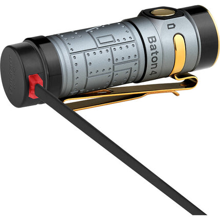Olight Baton 4 Premium Edition Linterna LED 1300 Lúmenes Estuche Carga Inalámbrica 5000mAh