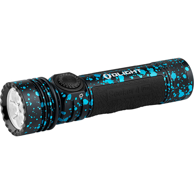 Olight Seeker 4 Pro Linterna Recargable LED 4600 Lúmenes Negro Azul