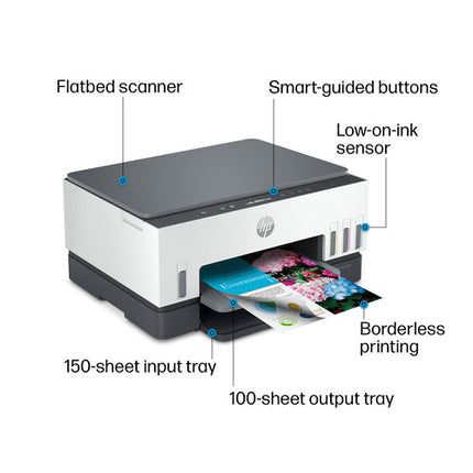 HP Smart Tank 6001 Impresora Multifuncional Color Wireless con Dúplex 150 Hojas Legal