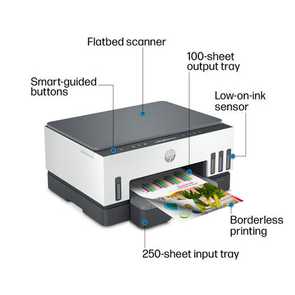 Impresora HP Smart Tank 7001 Multifunción Inalámbrica Color Duplex 250 hojas