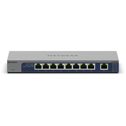 Netgear GS108MX Switch de Red No Gestionado 8 Puertos Gigabit 10G RJ45 Silent Fanless