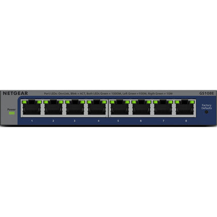 Netgear GS108E 8 Puertos Switch de Red Gigabit 16 Gb s Capacidad