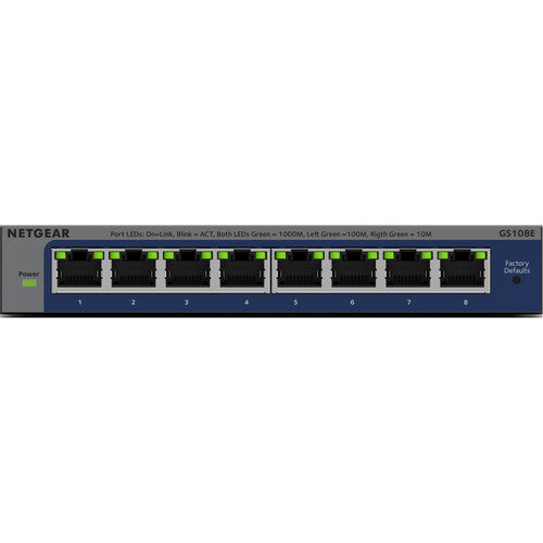 Netgear GS108E 8 Puertos Switch de Red Gigabit 16 Gb s Capacidad
