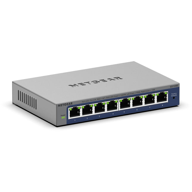 Netgear GS108E 8 Puertos Switch de Red Gigabit 16 Gb s Capacidad