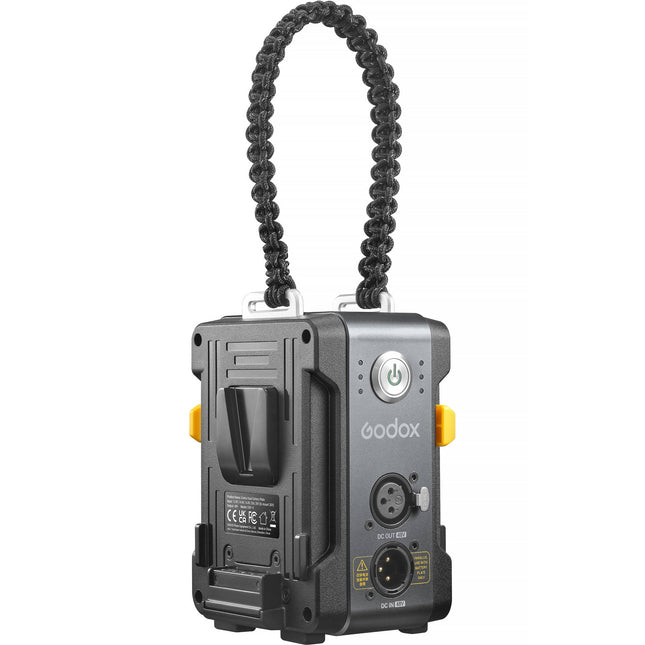 Godox Dual Battery Plate V-Mount Adaptador para dos baterías 600W máxima potencia indicador de nivel batería