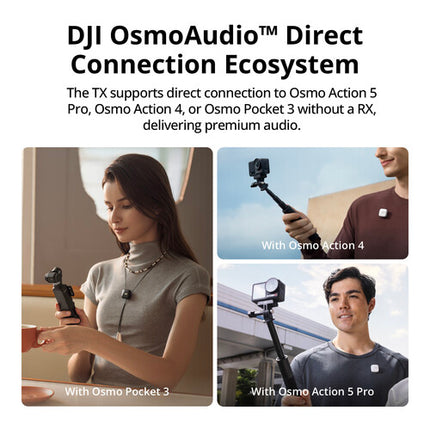 DJI Mic Mini Sistema de Micrófono Inalámbrico Compacto 2.4 GHz 1312' Alcance