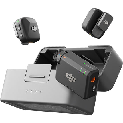 DJI Mic Mini Sistema Micrófono Inalámbrico Compacto 2 Personas 1312' Alcance Dual-Canal Negro