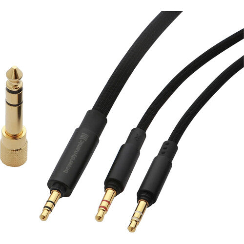 Beyerdynamic Cable Estéreo Doble 4'7" con Adaptador 3.5mm a 1/4" y Bloqueo