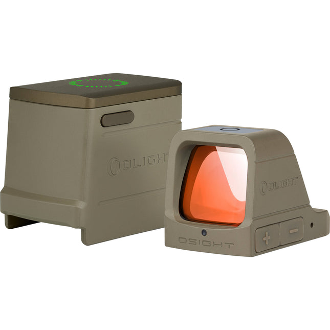 Osight Reflex Sight Punto Rojo 3 MOA FDE Ventana 0.94x0.85 USB-C