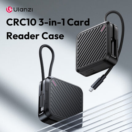 Ulanzi CRC10 Estuche Lector de Tarjetas 3 en 1 USB-C 10 Gb/s