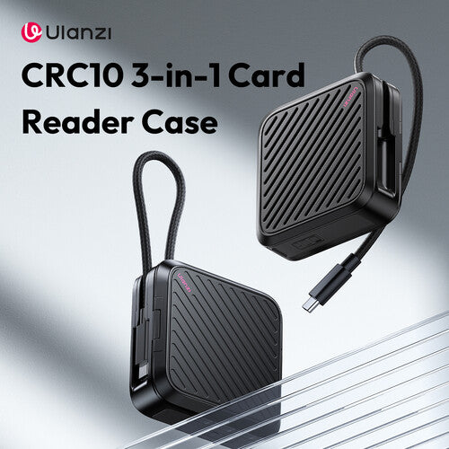 Ulanzi CRC10 Estuche Lector de Tarjetas 3 en 1 USB-C 10 Gb/s