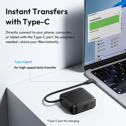 Ulanzi CRC10 Estuche Lector de Tarjetas 3 en 1 USB-C 10 Gb/s