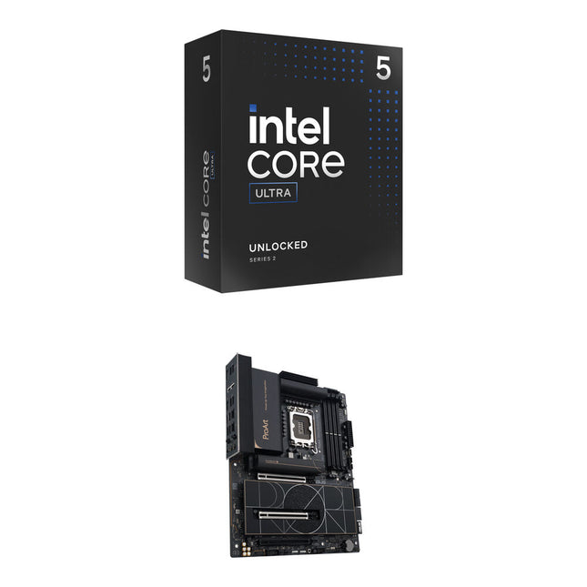 Intel Core Ultra 5 245K Procesador 14 Núcleos 4.2GHz Kit Placa Madre ASUS ProArt Z890-Creator WiFi ATX