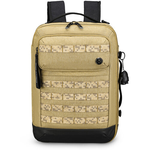 Swissdigital BERG Hybrid Maletín con compartimento para portátil 16 y puerto USB de carga Dark Khaki
