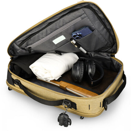 Swissdigital BERG Hybrid Maletín con compartimento para portátil 16 y puerto USB de carga Dark Khaki