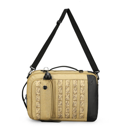 Swissdigital BERG Hybrid Maletín con compartimento para portátil 16 y puerto USB de carga Dark Khaki