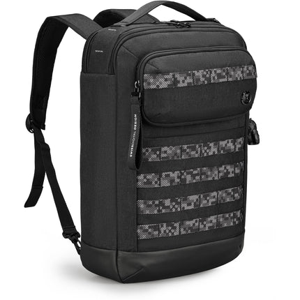 Swissdigital BERG Hybrid Maletín Negro Compartimento Laptop 16" Bolsillo RFID