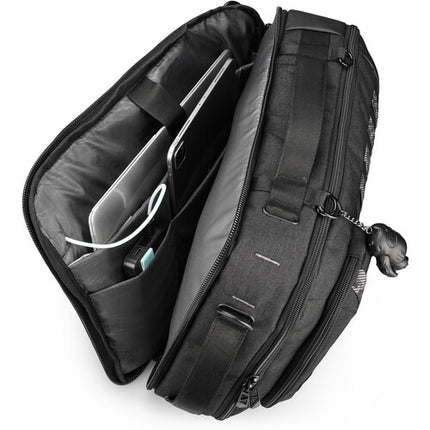 Swissdigital BERG Hybrid Maletín Negro Compartimento Laptop 16" Bolsillo RFID