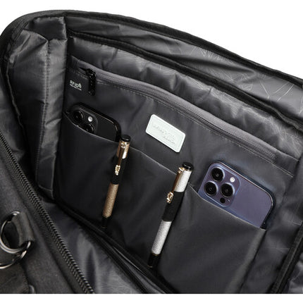Swissdigital BERG Hybrid Maletín Negro Compartimento Laptop 16" Bolsillo RFID