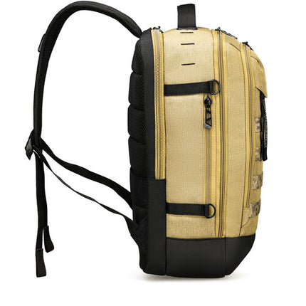 Swissdigital BERG L Mochila 24L Khaki con Puerto USB-C y Protección RFID