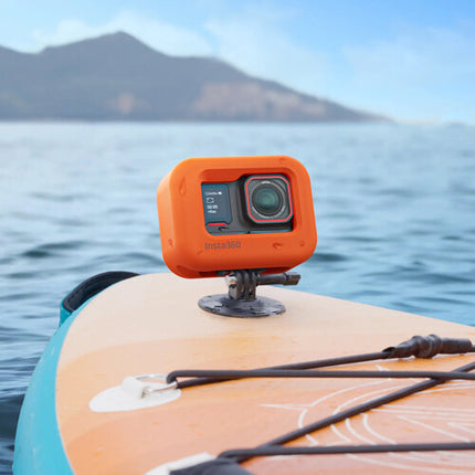 Insta360 Float Guard para Ace Pro y Ace Pro 2 carcasa impermeable naranja con marco y tornillo extendido