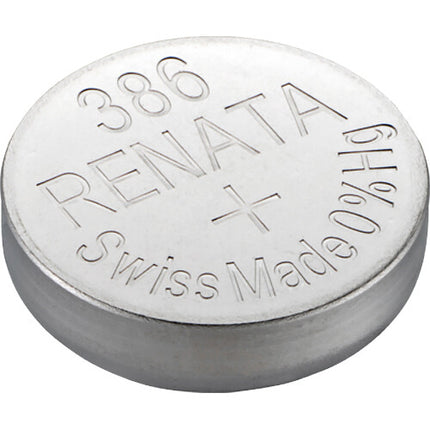 Renata 386 Batería de óxido de plata 1.5V para electrónica pequeña