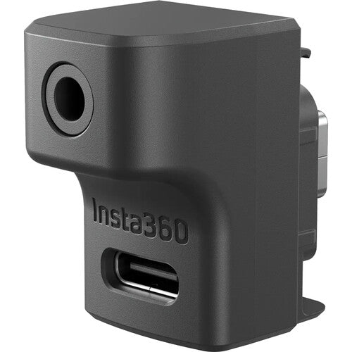 Insta360 Adaptador de Micrófono para Ace Ace Pro y Ace Pro 2 con Entrada Audio 3.5mm y Carga USB-C