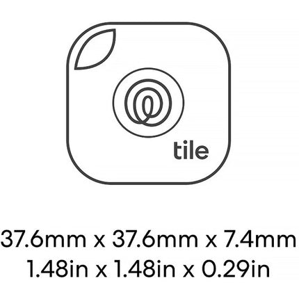 Tile Mate Localizador Bluetooth 2024 Blanco Alcance 350 pies Batería 3 años