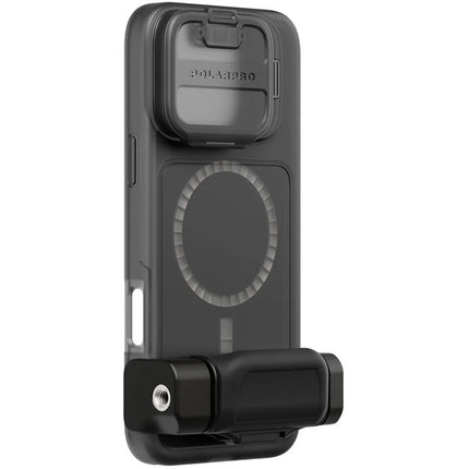 PolarPro LiteChaser BaseCase para iPhone 16 Pro Max con Protector Flip-Down y Grip Removible