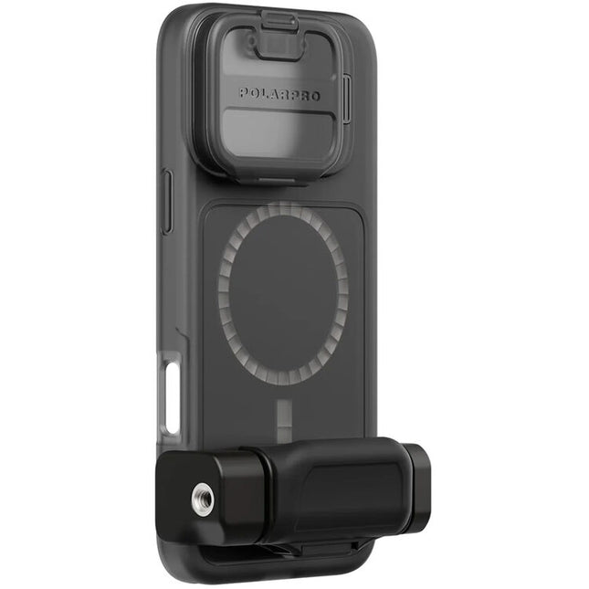 PolarPro LiteChaser BaseCase para iPhone 16 Pro Max con Protector Flip-Down y Grip Removible