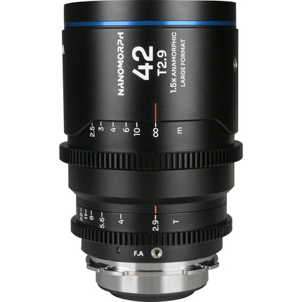 Venus Optics Laowa Nanomorph 42mm T2.9 Anamórfico Óptica Profesional 1.5x ARRI PL Canon EF Blue Flare
