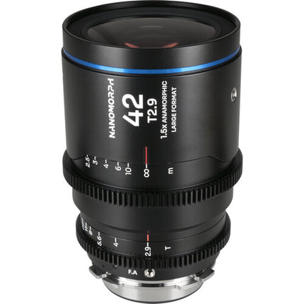 Venus Optics Laowa Nanomorph 42mm T2.9 Anamórfico Óptica Profesional 1.5x ARRI PL Canon EF Blue Flare