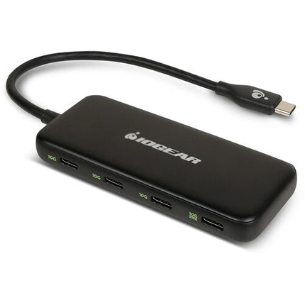 IOGEAR Hub USB-C 4 Puertos 3.2 Gen 2 10 Gb/s 100W Power Delivery