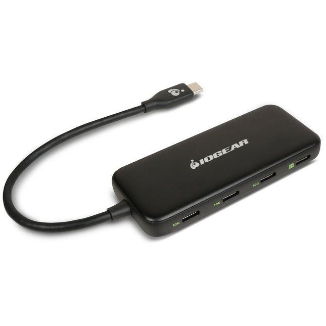 IOGEAR Hub USB-C 4 Puertos 3.2 Gen 2 10 Gb/s 100W Power Delivery