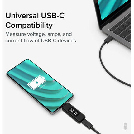 Plugable USB-C Probador de Amperaje y Voltaje 240W OLED 5-48V