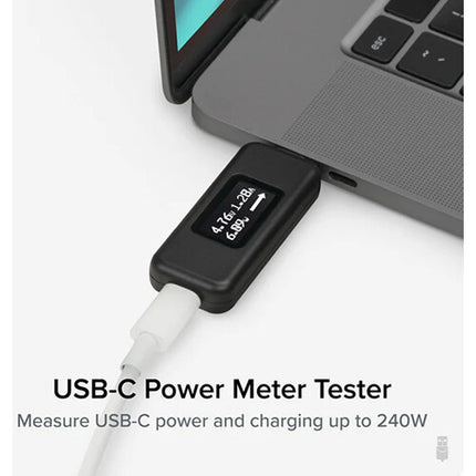 Plugable USB-C Probador de Amperaje y Voltaje 240W OLED 5-48V